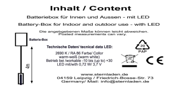 Preview: 360 LED + Battbox / Innen+Außen / für 20 - 60 cm Sterne